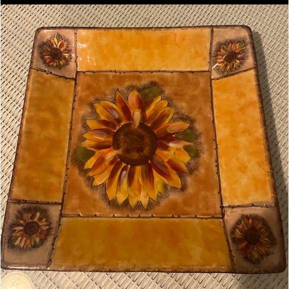 Clay Art Dining Clay Art Stone Lite Large Square Serving Platter